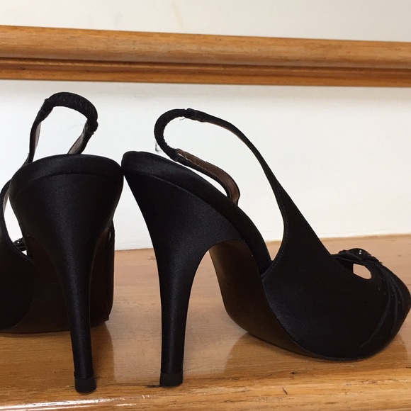 Nina sparkling retro VGUC peeptoe platform style - Picture 5 of 8